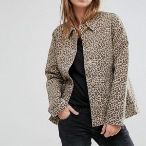 RARE Levi’s Leopard Chore Coat size XS